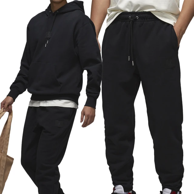 NIKE 耐吉 J FLT FLC Pant 男款 黑色 喬丹 運動 休閒 抽繩 縮口 棉褲 加絨 長褲 FV7252-010