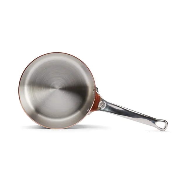 【de Buyer 畢耶】Prima Matera銅鍋系列 不鏽鋼柄調理鍋14cm-適用IH爐(不含鍋蓋)