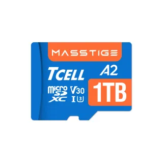 【TCELL 冠元】MASSTIGE A2 microSDXC UHS-I U3 V30 170/125MB 1TB 記憶卡