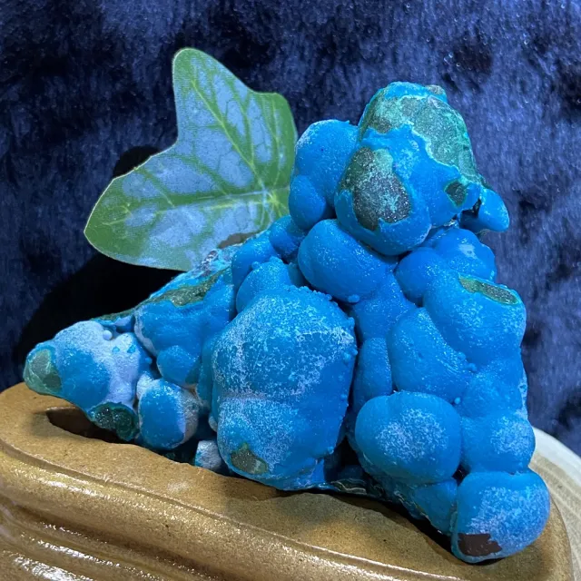【Cozy 世界水晶原礦與茶】精品硅孔雀原礦 45-5(具有穩定和平衡情緒能力)