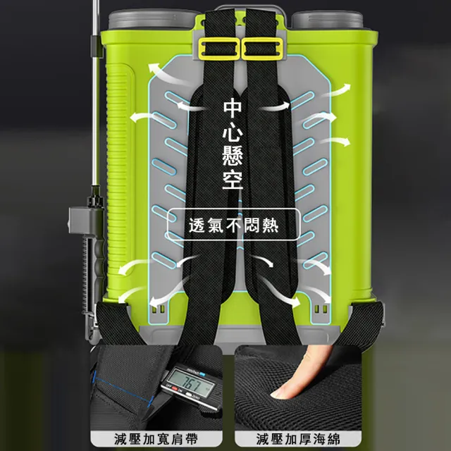 【艾嘉圖】20L電動噴霧器 三開關鋰電噴霧器 農藥噴霧器 農藥桶 背負式高壓打藥機
