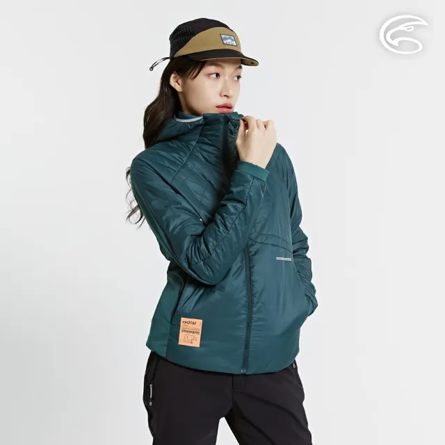 【ADISI】女SMAWARM海洋溫控超撥水彈性外套 AJ2421077 翡翠綠 S-2XL(蚵殼棉 運動外套 抗風 海洋紗)