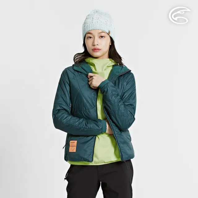 【ADISI】女SMAWARM海洋溫控超撥水彈性外套 AJ2421077 翡翠綠 S-2XL(蚵殼棉 運動外套 抗風 海洋紗)