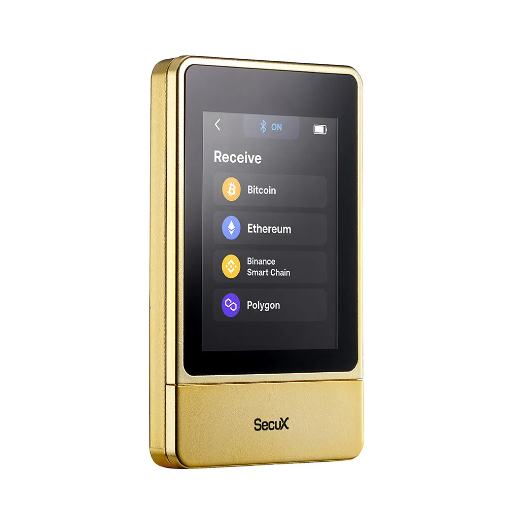 SecuX 安瀚科技】新款NeoGold 加密貨幣硬體錢包(英飛凌安全晶片觸控彩色螢幕比特幣以太幣冷錢包) - momo購物網-  好評推薦-2026年1月