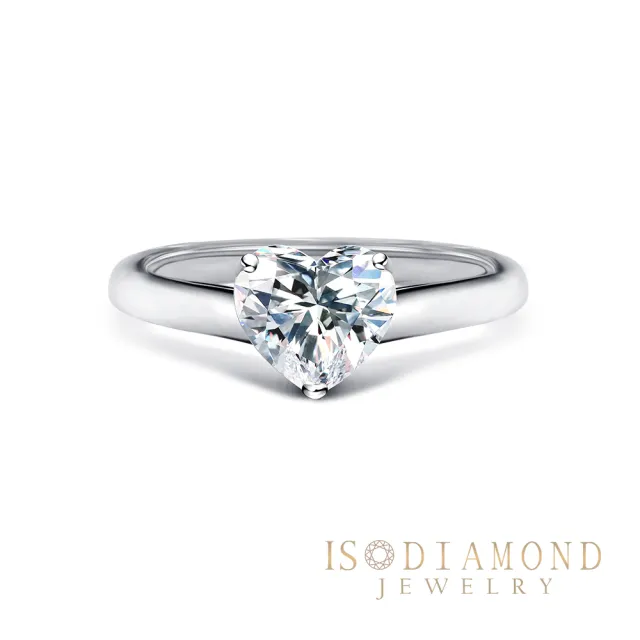 【IS DIAMOND】IGI 一克拉鉑金台鑽石戒指 VVS高規格淨度 心形 花式車工(培育鑽石)