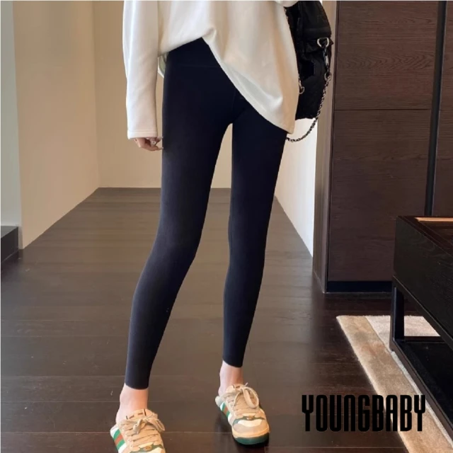 YOUNGBABY 拼接高領羊羔毛口袋保暖上衣 中大尺碼女裝