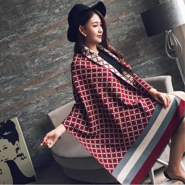 【Emi 艾迷】新年紅運 紅色系暖暖 圍巾(新年穿搭 拜年 紅運招財)
