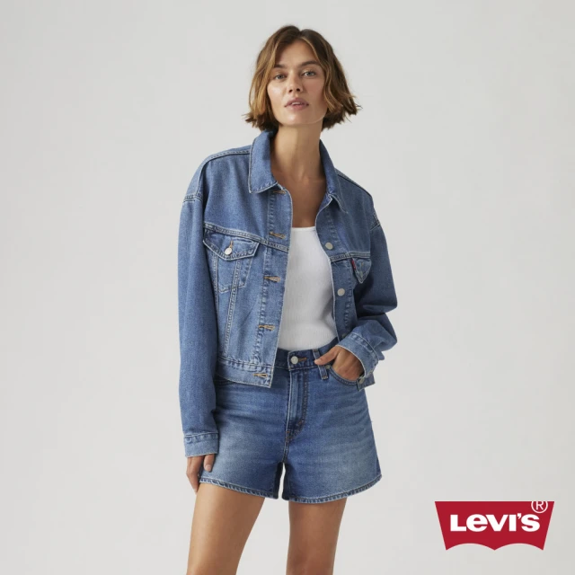 LEVIS 女款 90S TYPE III 復古寬袖三代短版丹寧牛仔外套 人氣新品 A9155-0009