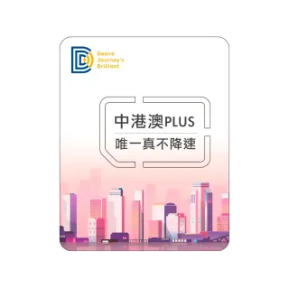 【DJB SIM】中港澳PLUS網卡 3天吃到飽不降速(吃到飽 免翻牆)