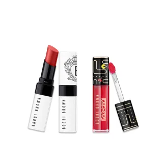 【Bobbi Brown 芭比波朗】晶鑽極嫩潤色護唇膏2.3g+晶鑽桂馥修護潤唇精華6ml-小精靈限量版