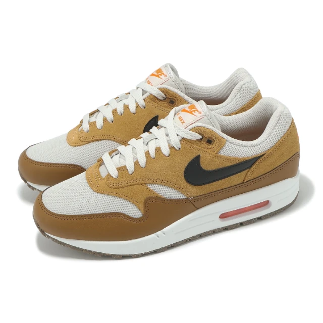 NIKE 耐吉 休閒鞋 Air Max 1 Essential 男鞋 棕 橘 氣墊 經典 復古 運動鞋(FZ5808-004)