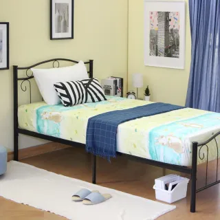 【RICHOME】夢萊工業風3.5尺單人床架(鐵床 床架 單人床 BE258)