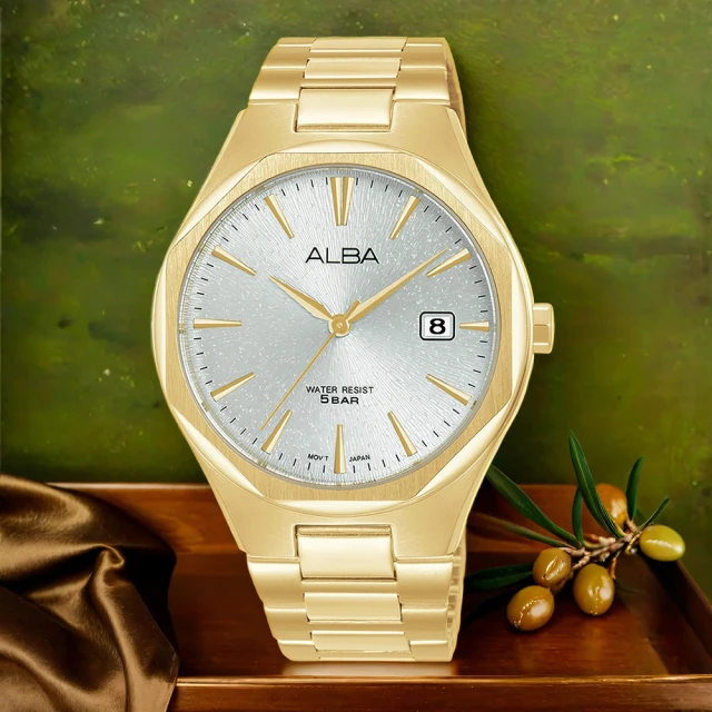 ALBA 雅柏 PRESTIGE 八角時尚手錶-40mm 新年 禮物 推薦(AS9U48X1 VJ42-X370G)