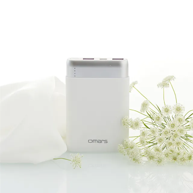 【Omars】OMPB10FK 10000mAh PD20W+QC3.0快充 3孔輸出 炫彩系行動電源(炫彩奪目 百變生活)