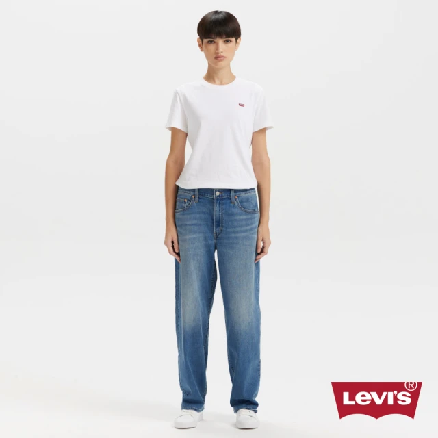 LEVIS Baggy Dad 女款中腰牛仔褲 寬鬆直筒牛仔褲 人氣新品 A3494-0073