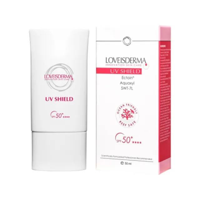 【LOVEISDERMA 愛斯德瑪】美肌膚色友善海洋防曬乳SPF50+★★★★ 美肌潤色(50ml)