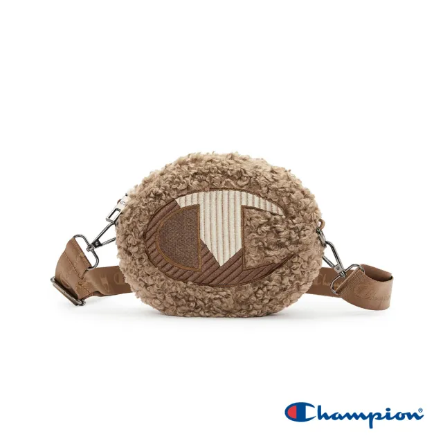 【Champion】雙11 官方直營-品牌經典LOGO側單肩毛絨小包(3色)