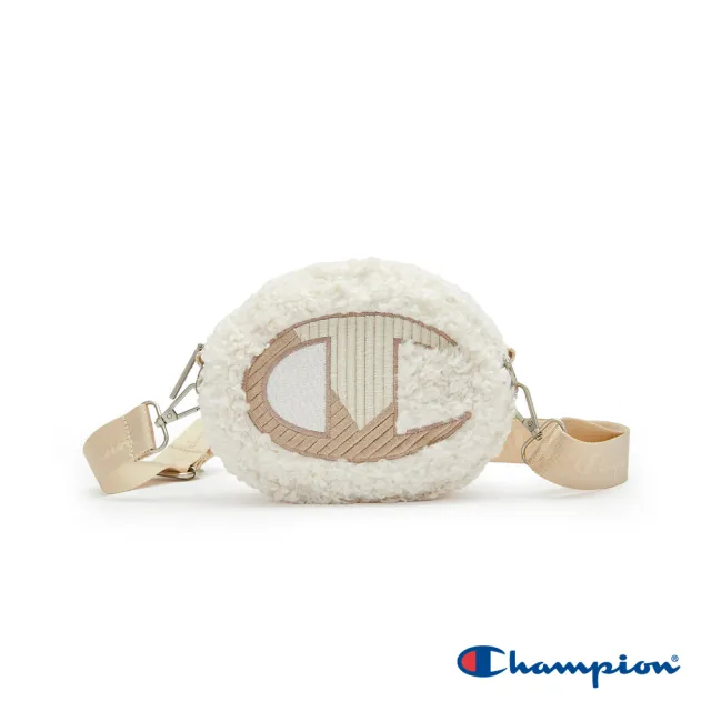 【Champion】雙11 官方直營-品牌經典LOGO側單肩毛絨小包(3色)