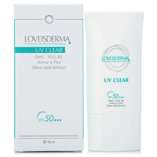【LOVEISDERMA 愛斯德瑪】可麗清爽防曬乳SPF50★★★ 清爽透色(50ml)