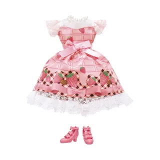 【TAKARA TOMY】Licca 莉卡娃娃 配件 LW-02草莓蝴蝶結洋裝