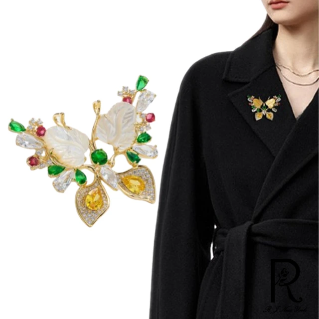 赫本珠寶 海洋貝母珍珠海星設計款水晶胸針好評推薦