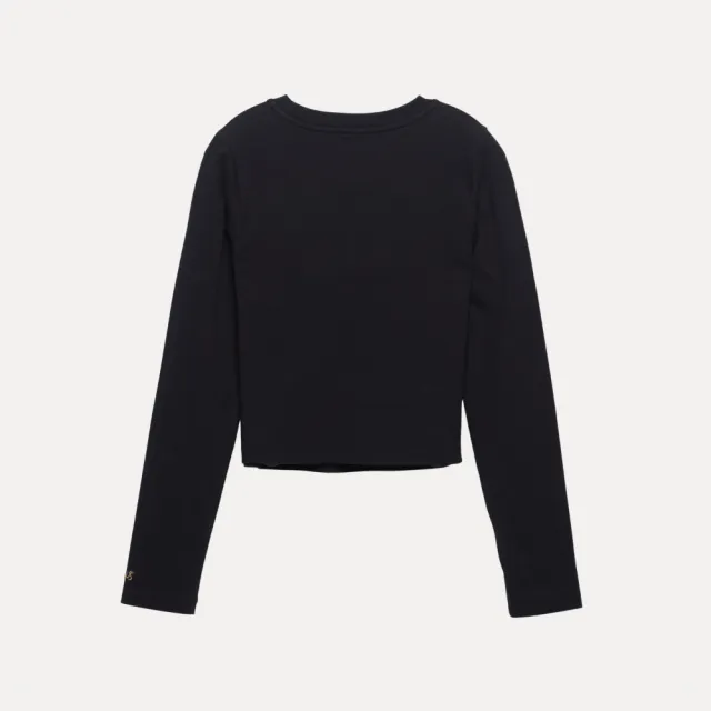 【LEVIS】女款 長袖Tee 特殊LOGO設計 短版T 上衣 熱賣單品 0035U-0001