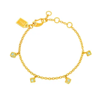 【Just Gold 鎮金店】小立方 黃金手鍊