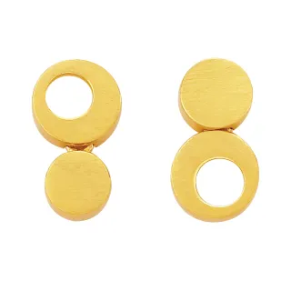 【Just Gold 鎮金店】心動組曲 黃金耳環