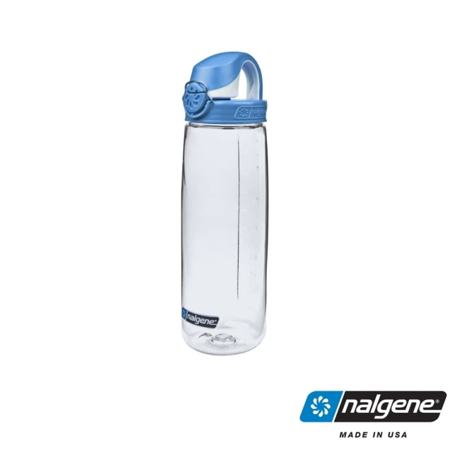 NALGENE Nalgene OTF運動型水壼 650cc 透明/藍蓋 NG5565-2024(馬布谷戶外)