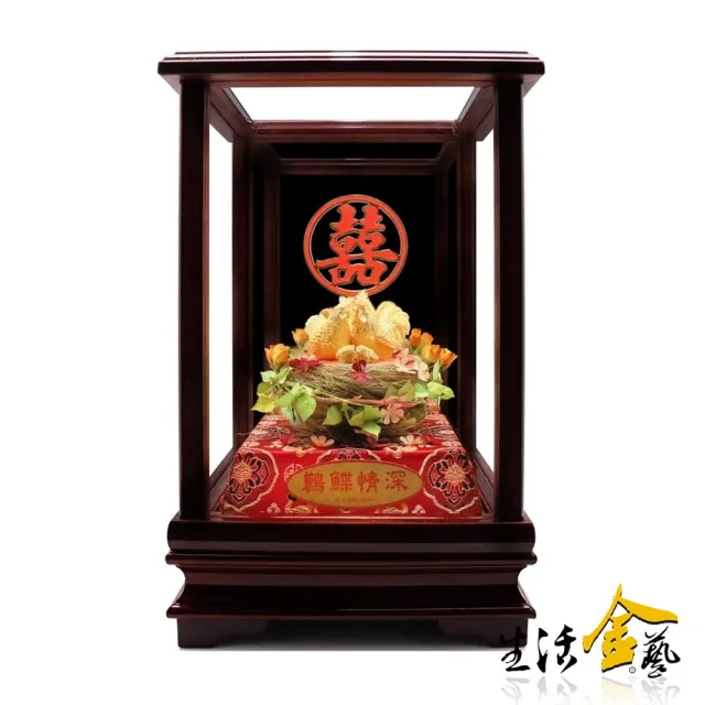 【生活金藝】鶼鰈情深 公雞母雞 黃金擺件(金重3.52錢)