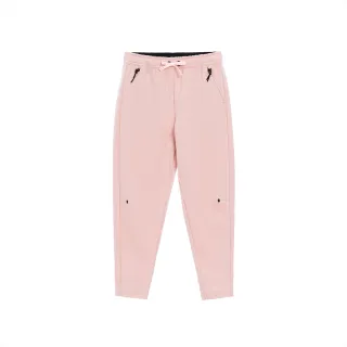 【GIORDANO 佐丹奴】童裝修身運動長褲(28 煙灰粉紅)