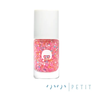 【小小PETIT】夏日煙火 0610(亮片系列 水性無毒可剝式指甲油 孕婦兒童安全使用)
