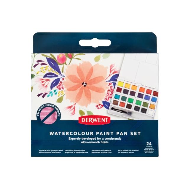 【Derwent 德爾文】水彩色塊旅行盒24色 DW2306324
