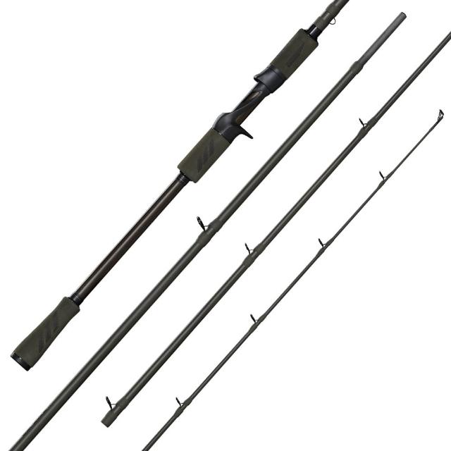 【OKUMA】Soldier特戰四節式槍柄/直柄路亞竿-路亞竿7.1呎L、M、MH、H(方便攜帶的四節旅竿尺寸)