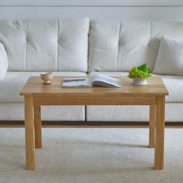 MINE 家居 茶几 茶几桌 100% 純實木100*60*55cm(茶几 茶几桌)