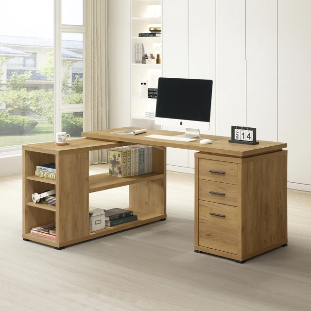 康迪仕 電腦書桌(辦公桌/黃金橡木色/ DIY組合家具) 推
