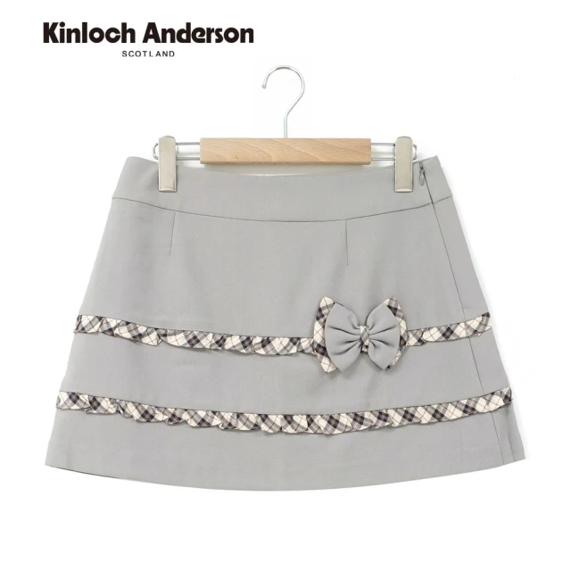 Kinloch Anderson 甜美荷葉邊蝴蝶結短裙 金安德森女裝(KA0275407 軍綠)