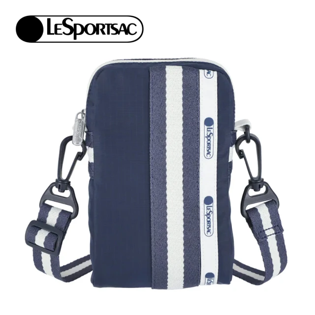 Lesportsac 隨身小包 手機包(滾邊深海藍)