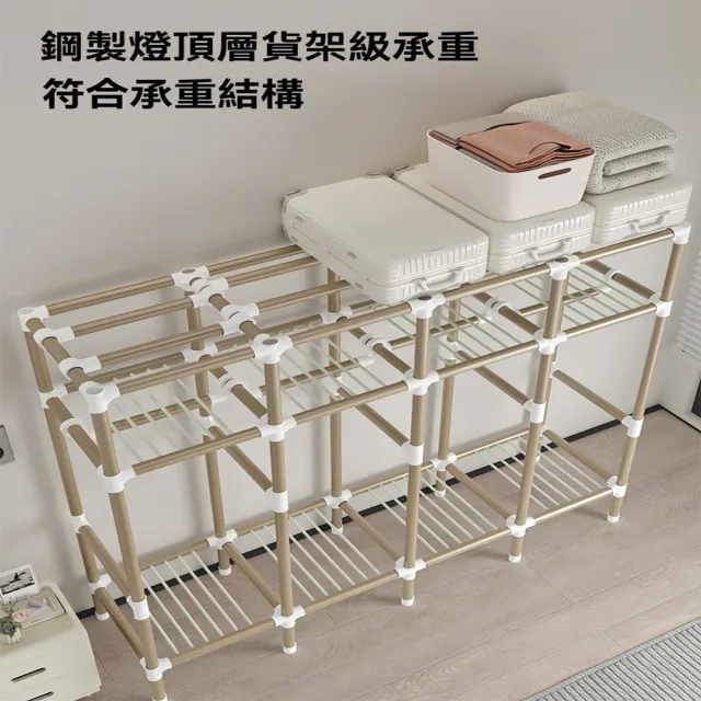 【樂多家居】衣櫃 110CM 簡易衣櫃 貨架衣櫃 組裝衣櫥 收納神器(經典組裝圓管 簡單安裝 折疊收納)