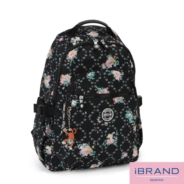 【iBrand】雙11 簡約超輕盈尼龍口袋後背包(喵星花園)