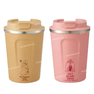 【小禮堂】SKATER 宮崎駿 不鏽鋼隨行杯 350ml STBC3F - 小圖款 龍貓 魔女宅急便(平輸品)