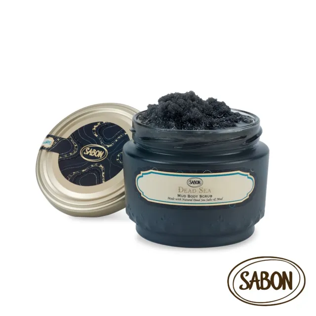 【SABON】官方直營 死海黑礦泥身體磨砂膏320g(極致護膚系列)