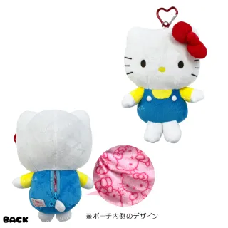 【小禮堂】雙11 Sanrio 三麗鷗 絨毛玩偶零錢包吊飾 - 全身款 Kitty 美樂蒂 酷洛米 人魚漢頓(平輸