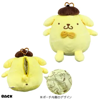 【小禮堂】雙11 Sanrio 三麗鷗 絨毛玩偶零錢包吊飾 - 全身款 Kitty 美樂蒂 酷洛米 人魚漢頓(平輸