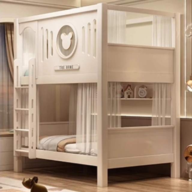 MUNA 家居 4505型3.8尺松木實木雙層床(床架 床台