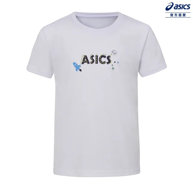 【asics 亞瑟士】童 短袖上衣 男女中性款 亞洲版型 訓練上衣(2034A989-100)