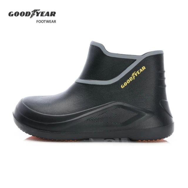 GOODYEAR 固特異 水蛛-護趾輕量防水鞋/男鞋 短靴 黑色(GAMS43620)