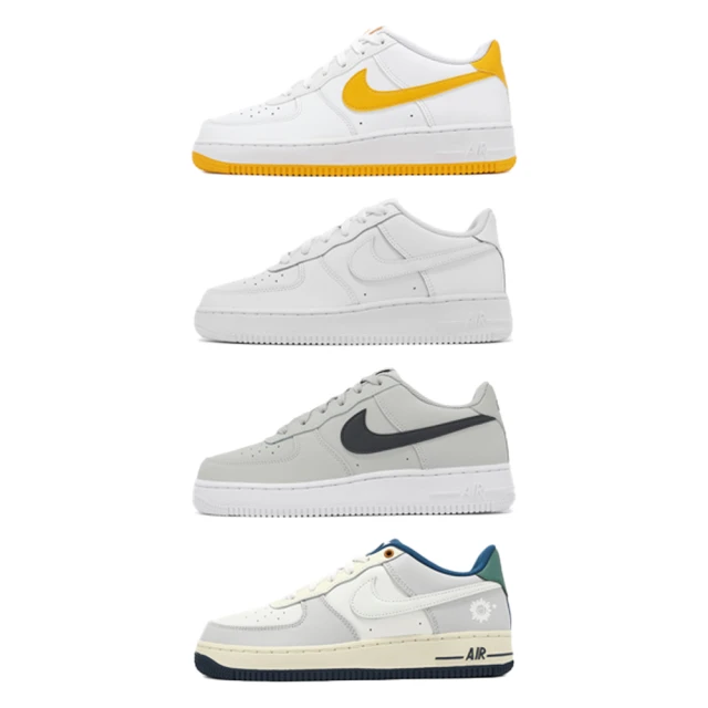 NIKE 耐吉 休閒鞋 Air Force 1 GS 大童 女鞋 AF1 百搭 經典 單一價(HM3721-111)