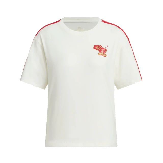 adidas 愛迪達 圓領短袖T恤 運動 休閒 CNY新品 CW SS TEE 女 - JW6664