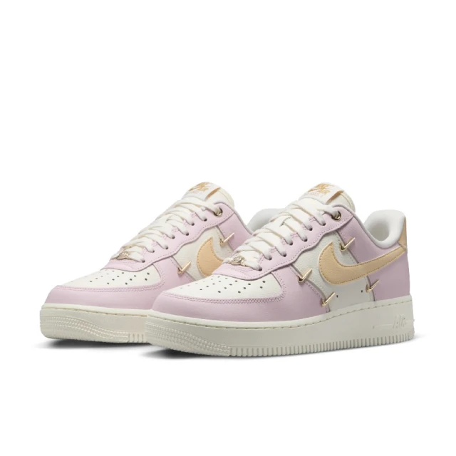 NIKE 耐吉 WMNS AIR FORCE 1 07 LX 女款 小金勾 粉色 休閒鞋 穿搭 運動(IB2574-600 ∞)